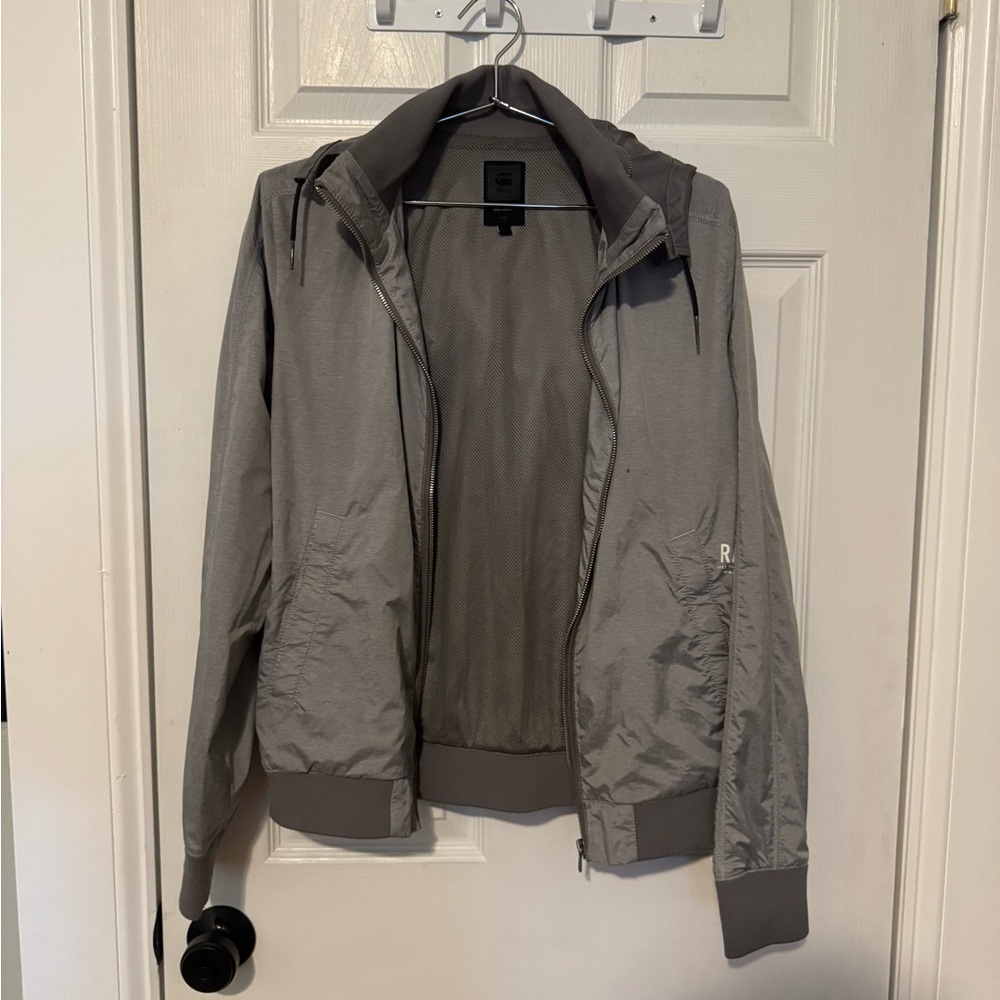 G-Star Men's Gray Windbreaker Jacket